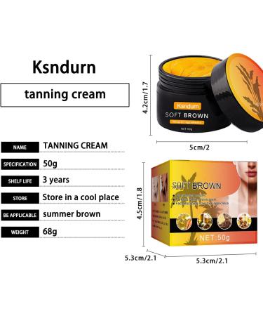 Brown Tanning Gel Ksndurn 2 PCS Tanning Accelerator Cream - Accelerator for Outdoor Sun Dark Tanning Cream Achieve a Natural Tan Skin - Buy Online on GoSupps.com