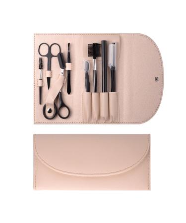 8 in 1 Eyebrow Trimmer Kit Eyebrow Shaping Grooming Kit Eyelash Tool Kit for Women Eyebrow Scissors Eyebrow Razor Eyebrow Pencil Eyelash Comb Tweezers Makeup Eyelash Tool Eyelash Separator Tool