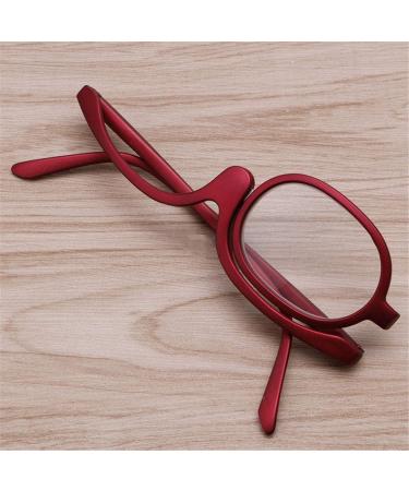 Queenbox Fashion Makeup Readers - +4.0 Magnifying Flip Down Glasses for Eye Makeup | Stylish Cosmetic Monoculars Available for Global Shipping - Buy Online on GoSupps.com