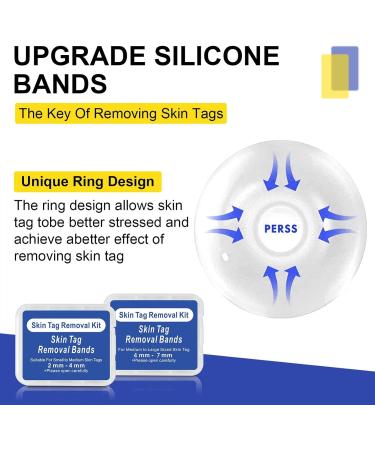 Skin Tag Removal Two-Strip Fast Auto Tag Removal Kit Skin Tag Repair with 40 Elastic Bands for Face Neck - Buy Online on GoSupps.com