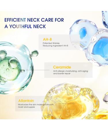 NAILKISS Neck Cream Anti-Aging Neck Firming Roller Cream for Hydrating & Tightening with Collagen Vitamin C Hyaluronic Acid Lifts & Smooths Skin Care Repair for Women - Buy Online on GoSupps.com