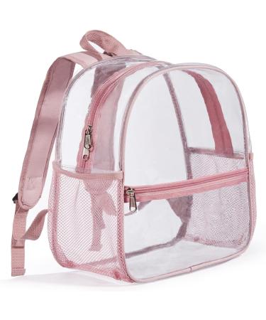 Mini Clear Stadium Approved Backpack 12x12x6 - Rose Gold for Women & Girls - Buy Online on GoSupps.com