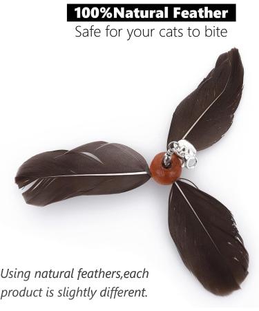 Cobee Cat Feather Propeller Wall Toys - Interactive Replacement Refills for Kittens (Black + Gray) | Fun Chaser Toy & Attachments - Buy Online on GoSupps.com