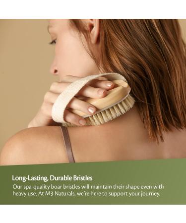 Dry Body Brush for Anti-Cellulite, Skin Smoothing, and Firming | Improve Blood Circulation Tone and Exfoliate Skin | Ideal for Scalp, Skin, and Muscles - Buy Online on GoSupps.com