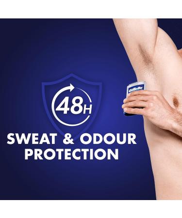 Gillette Antiperspirant Clear Gel Deodorant For Men 48-Hour Invisible Sweat and Odour Protection Pack of 6 420 ML (6 X 70 ML) Sport Triumph - Buy Online on GoSupps.com