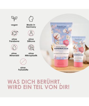 Jean & Len Hand Balm | Cotton & Shea Butter Mini Cream | Vegan Paraben & Silicone-Free | Deep Moisture for Dry Hands (20ml) - Buy Online on GoSupps.com