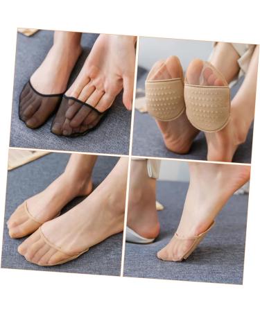 minkissy 16 Pairs Half Socks Toe Socks Topper Liner Socks Breathable Forefoot Pads Compact Metatarsal Pads Non-Slip Metatarsal Pads Foot Cushion Miss Mules Ordinary Lace Net - Buy Online on GoSupps.com