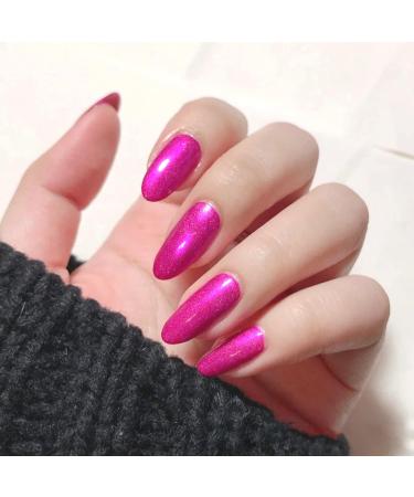 DouborQ Glitter Nail Polish Pinkish Glimmer Long-lasting Sequins Nail Art Varnish (07) Pearl Magenta-07 - Buy Online on GoSupps.com