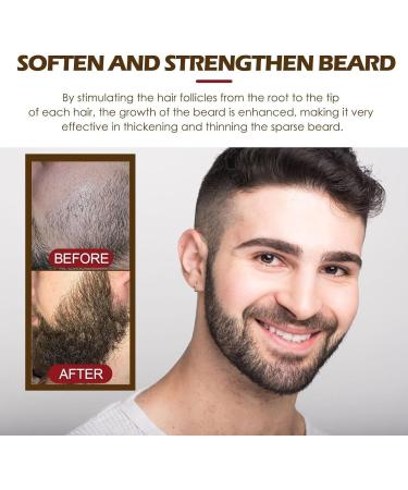 3 PCs Organic Beard Growth Oil - Natural Serum for Facial Hair Growth Moisturizes & Conditions - Perfect for Patchy Beards Men - Buy Online on GoSupps.com