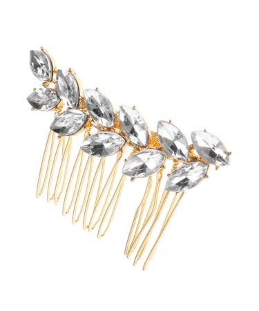 minkissy sparkly hair clip hairpin comb hair accessories Diamond hair comb hair combs for women decorative women's European and American hair combs for women Zinc alloy