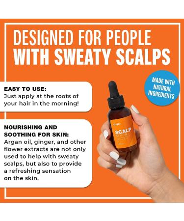 Carpe Scalp Sweat Serum - Argan Oil & Ginger Root Formula for Sweaty Hairline & Scalp - Buy Online on GoSupps.com