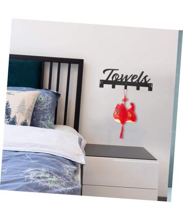CHILDWEET Metal Cloth Hooks 1 Set Hook up Over Door Towel Rack Over The Door Towel Rack Clothing Hat Hook Bedroom Door Wall Row - Buy Online on GoSupps.com
