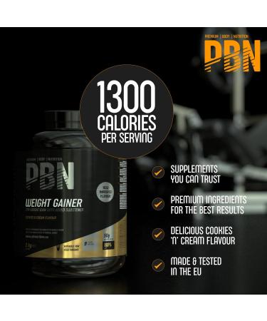 PBN Premium Body Nutrition Weight Gainer 3kg - Cookies Flavor - Buy Online on GoSupps.com