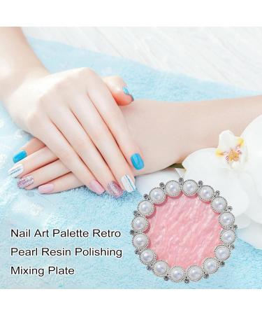 Greatideal Retro Nail Art Palette - 1 Piece Round & Oval Mixing Boards for Creative Nail Art Design | International Shipping Available - Buy Online on GoSupps.com
