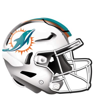 Fan Creations NFL Miami Dolphins Unisex Miami Dolphins Authentic Helmet, Team Color, 12 inch, Wall Hanging (N1008-MIA)