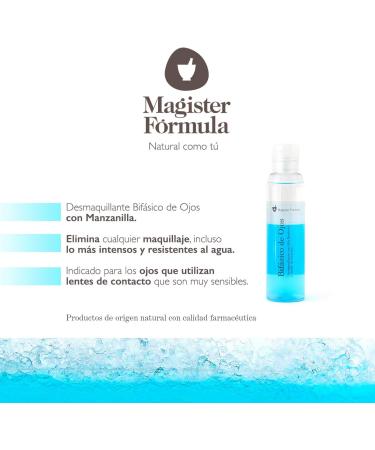  Magister Formula Biphase Eye Makeup Remover 125ml with Chamomile | Eyes Lips & Lashes | Removes Any Type of Makeup Waterproof | Face Cleansing & Anti-Irritant Effect | Magister Formula - Buy Online on GoSupps.com