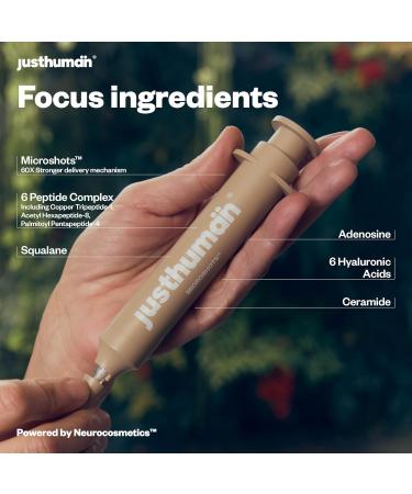 JustHuman Microshots Age-Defying Peptide6 Cream - Advanced Anti-Aging Formula | 60X Stronger Delivery | 10ml - International Shipping Available - Buy Online on GoSupps.com