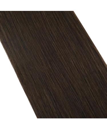 Moresoo Dark Brown Tape in Hair Extensions 10 inch #4 - 100% Human Hair 20 Pieces/30g - Buy Online on GoSupps.com
