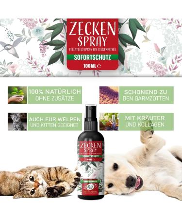 Buy Nature Animal Tick Protection Spray for Dogs & Cats - Natural & Highly Effective Tick Defense - Buy Online on GoSupps.com