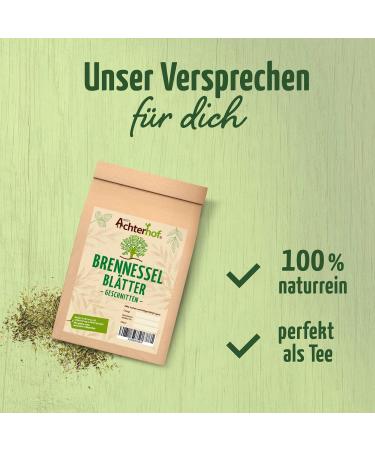 Nettle Leaves Cut 250g | Premium Quality Dried Nettle from Achterhof - Shop Now! - Buy Online on GoSupps.com