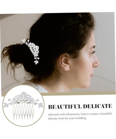Didiseaon Bangs Comb Crystal Headband Pearl Wedding Hairpieces Bridal Hair Clip Hair Jewels for Women Hair Pearls Tiara Hair Accessories Rhinestones Aluminum Alloy Bride Hair Comb - Buy Online on GoSupps.com