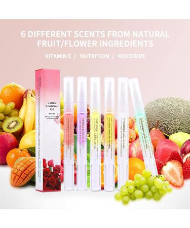 Jutqut Cuticle Oil Pen 6Pcs Nail Polish Repair Gel Pen Care Oil Pen Nutrition Oil Nail Care Repair Cracked Dry Cuticle Manicure Care Moisturize & Polish for Nails Strengthener Nail Growth - Buy Online on GoSupps.com