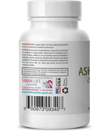 ASHWAGANDHA SUPPLEMENT - Holy Basil Ashwagandha Formula Ashwagandha Root Concentrate Root Extract Herbal Blend General Wellness Maca Capsules Herbal Supplement Panax Ginseng Astragalus 1B - Buy Online on GoSupps.com