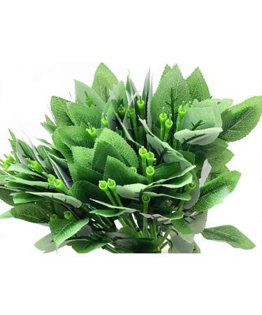 Yesok 50Pcs Floral Wire Stems with Leaves for DIY Craft Bouquet Making - Buy Online on GoSupps.com