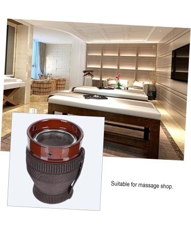 Beavorty Moxibuslass Schabeschale Smoke-Free Moxa Massage Tab & Ceramic Moxa Stick Burner for Moxibustion Therapy - Buy Online on GoSupps.com