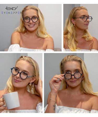 Eyekepper 4-Pack Vintage Bifocal Reading Glasses for Women - Clear Lens 2.0x Magnification Mixed Colors - Buy Online on GoSupps.com