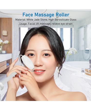 Jade Scooter - 2-in-1 Facial Massager & Eye-Ice Massage Tool | Portable Skin Care Device for Lifting & Refreshing - Buy Online on GoSupps.com