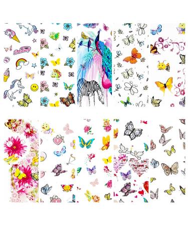 CHANGAR Sunflower & Floral Nail Art Foil Stickers - Spring DIY Designs for Women & Girls - Buy Online on GoSupps.com