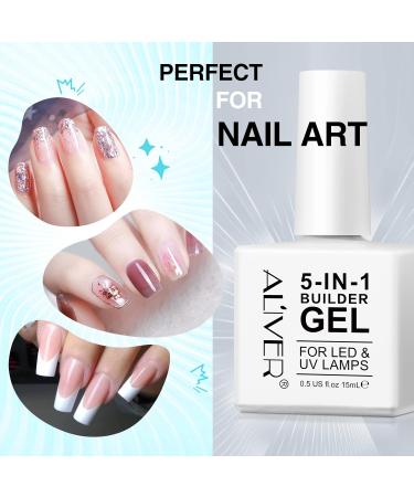 5-in-1 Clear Builder Gel for Nails - Professional UV/LED Strengthener for Nail Art and Manicures - Buy Online on GoSupps.com