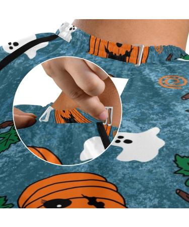 Waterproof Barber Cape - Halloween Blue Cheetah Haircut Bib for Men & Women - Unisex Hair Cutting Cape | International Shipping Available - Buy Online on GoSupps.com