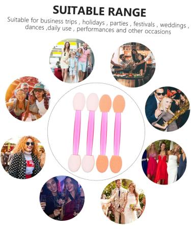 Beavorty Disposable Eyeshadow Eyeshadow 80Pcs sponge makeup stick cosmetology kit Makeup Beauty Kit eyeshadow sponge brush tool Dual Sides Eye Shadow 6x1x0.8cm Assorted Color - Buy Online on GoSupps.com