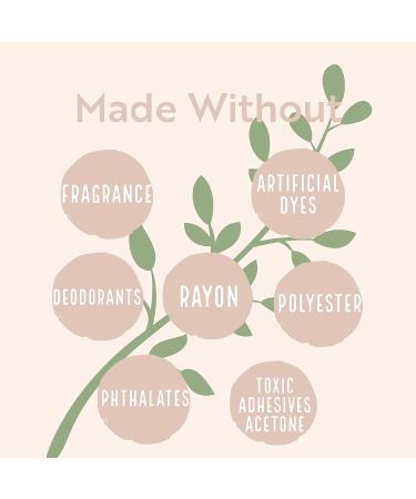 Organic Cotton Panty Liners for Women | Unscented & Thin | Cruelty-Free & Breathable | Light Incontinence & Natural | Vegan Menstrual Pads Regular - 50 Pack - Buy Online on GoSupps.com