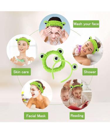 Lyspace Funny Frog Head Wrap Hair Band Green Frog Eye Spa Headband Makeup Headband Elastic Head Band St. Patrick's Day Hair Accessories for Face Washing Shower Sports Yoga Beauty Skincare One Size - Buy Online on GoSupps.com
