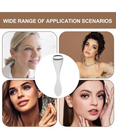 Eye Cream Roller - Medium Size Stainless Steel Ice Roller | Reduces Puffy Eyes | Blends Wrinkles | Portable Stainless Steel Beauty Tool White Handle - Buy Online on GoSupps.com