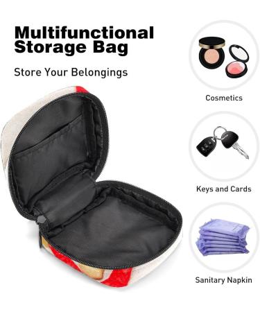 GIAPB Period Bag - Seashell Print Sanitary Napkin Storage & Travel Makeup Pouch (Color 5240) - Buy Online on GoSupps.com