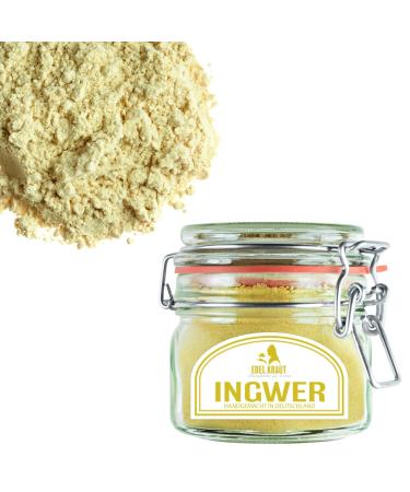 Ginger powder Bio 90g in the premium glass |Noble herb - ginger powder organic - 100% pure organic ginger ground ginger - powder organic - premium organic ginger powder