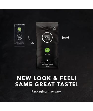 Kicking Horse Coffee KICK Ass Dark Roast Whole Bean 1 lb (Pack Of 6) - Certified Organic Fairtrade Kosher & Kick Ass Dark Roast Whole Bean 1 lb - Certified Organic Fairtrade Kosher Coffee - Buy Online on GoSupps.com