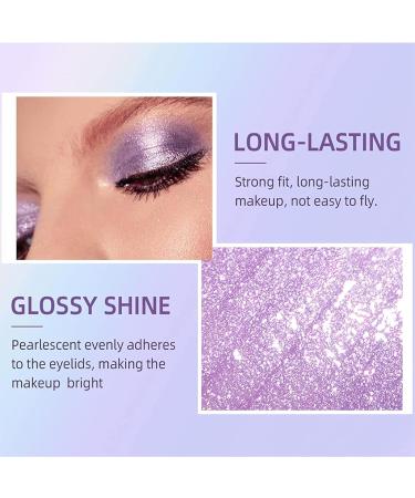 Rosarden Liquid Glitter Eyeshadow - Violet Metallic Sparkling Eye Shadow | Long Lasting Shimmer Highlighter - Light Purple - Buy Online on GoSupps.com