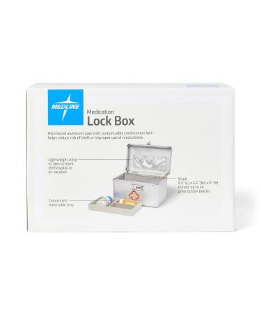 Medline Medication Lock Box - Secure Storage for Prescription Medications | Safe & Reliable Shipping Worldwide - Buy Online on GoSupps.com
