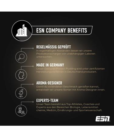Buy ESN Designer Protein Pudding - Dark Cookies & Cream 23g Protein 360g Powder Made in Germany - International Shipping Available - Buy Online on GoSupps.com