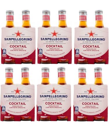 San Pellegrino Pack of 48 Soft Drinks Cocktail Drinks + Tonica Rovere Disposable Glass Bottle 20cl - Buy Online on GoSupps.com