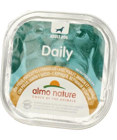 almo nature Daily menu grain-free dog p t with chicken ham and cheese 300g - Buy Online on GoSupps.com