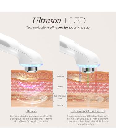 Face Lift Wand by Project E Beauty | Red Blue & Green Light | Vibrating Massage | Collagen Boost | Anti-Aging | Firming | D - Buy Online on GoSupps.com