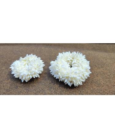 Traditional Indian Hair and Hand accessories White Gajra Artificial Flower Jewelry Handmade Veni tiara For Women Girls Party Wear bridal mehndi Hair Bun (1 pc) (Small) - Buy Online on GoSupps.com