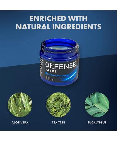 Defense Soap 4 Oz Bar (Pack of 2) Antifungal Medicated Bar and Herbal Ointment Salve | 100% Natural and Herbal Pharmaceutical Grade Tea Tree Oil. Made in USA. - Buy Online on GoSupps.com
