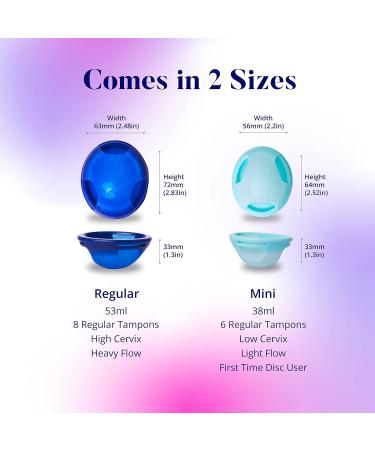 Reusable Silicone Menstrual Disc - Comfortable Easy to Use & Clean | International Shipping Available - Buy Online on GoSupps.com